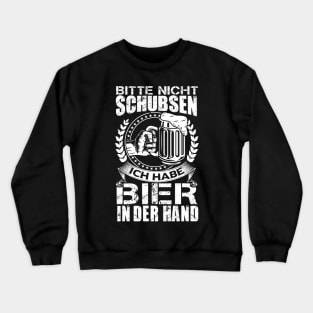 Funny Franklin Beer Design Crewneck Sweatshirt